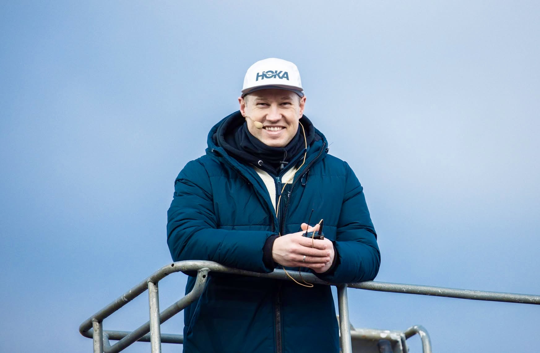 John Hauge sammen med løpevenner fra Lavterskel